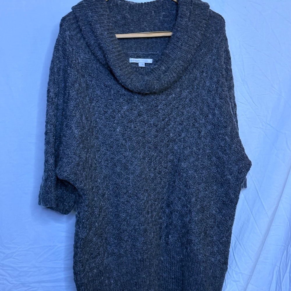 Old Navy Charcoal Cowl Neck Sweater